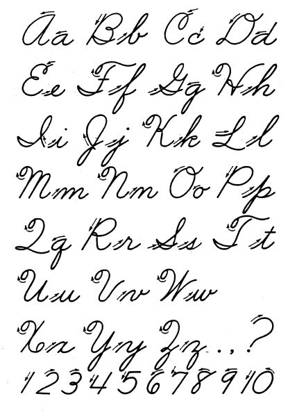 One caveat, there a variety of different styles of cursive handwriting.
