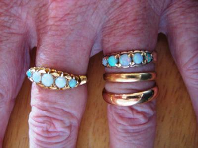 different 22ct gold wedding ring colours