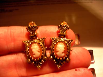 cameo earrings-also have pix of ring and charm