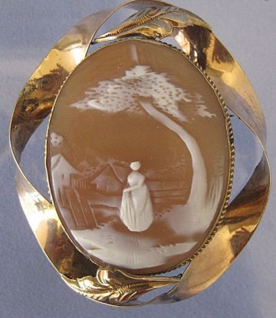 Details about   VINTAGE CAMEO PIN MOLDED ALUMINUM NEW NEVER USED 