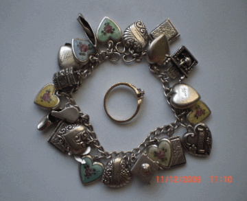 Grandma's Silver Charm Bracelet