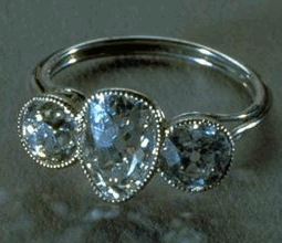 This Edwardian Diamond  Rings was worn by one of the passengers on the Titanic.