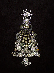 Antique Jewelry Christmas Tree