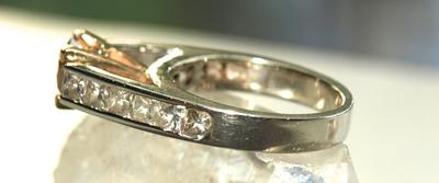 Colored Diamond Engagement Ring 