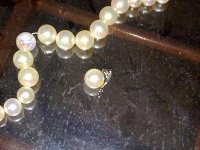 Cut Pearl into Two Halves - Cultured or Synthetic Pearls?