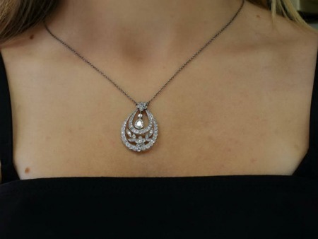 Edwardian Style Diamond Necklace