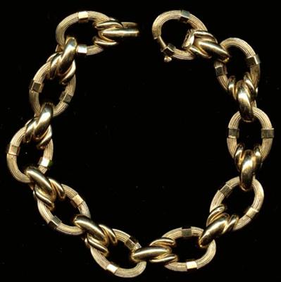 925 Sterling Silver & 14k Gold Two Tone Diamond Cut Mariner Chain Or  Bracelet