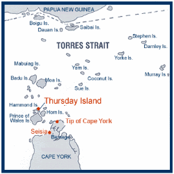 Map of Thursday Island (TI)