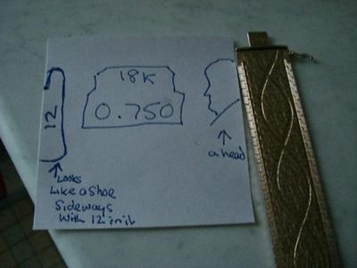 bracelet and drawing of hallmark