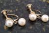 Antique pearl earrings