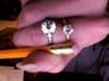 the ring on top is my one carat diamond ring below it is my grea great aunts 3 ct. ring