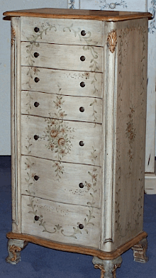 Antique White Jewelry Armoire