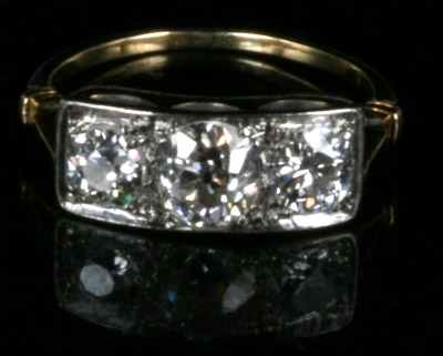 art deco diamond ring