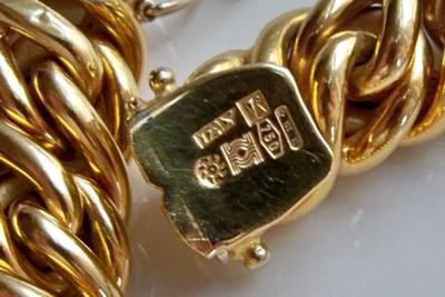 Diana Kim England 18K Yellow Gold Charm Bracelet with 18 Charms