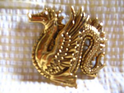 Cast Dragon Brooch