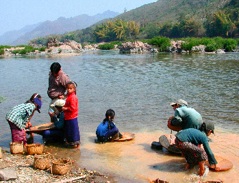 gold panning