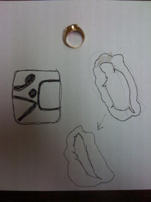 ring & 2 hallmark renderings