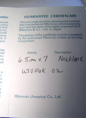 Guarantee Certificate