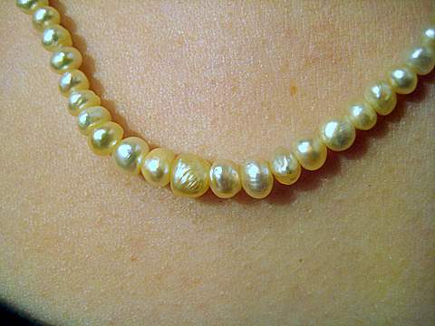 Graduated Natural Pearl Necklace