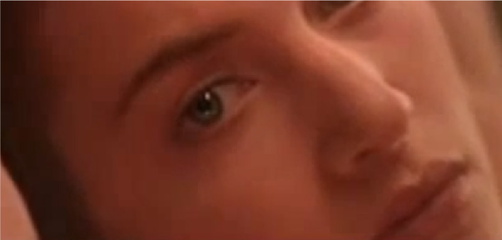 Image of Rose's face  from the Titanic movie