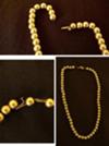 Great Aunt Julia's gold bead necklace 